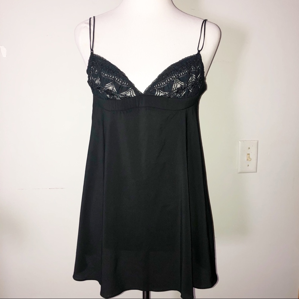Victoria's Secret Lingerie Cami Top Black Lace - Picture 1 of 8